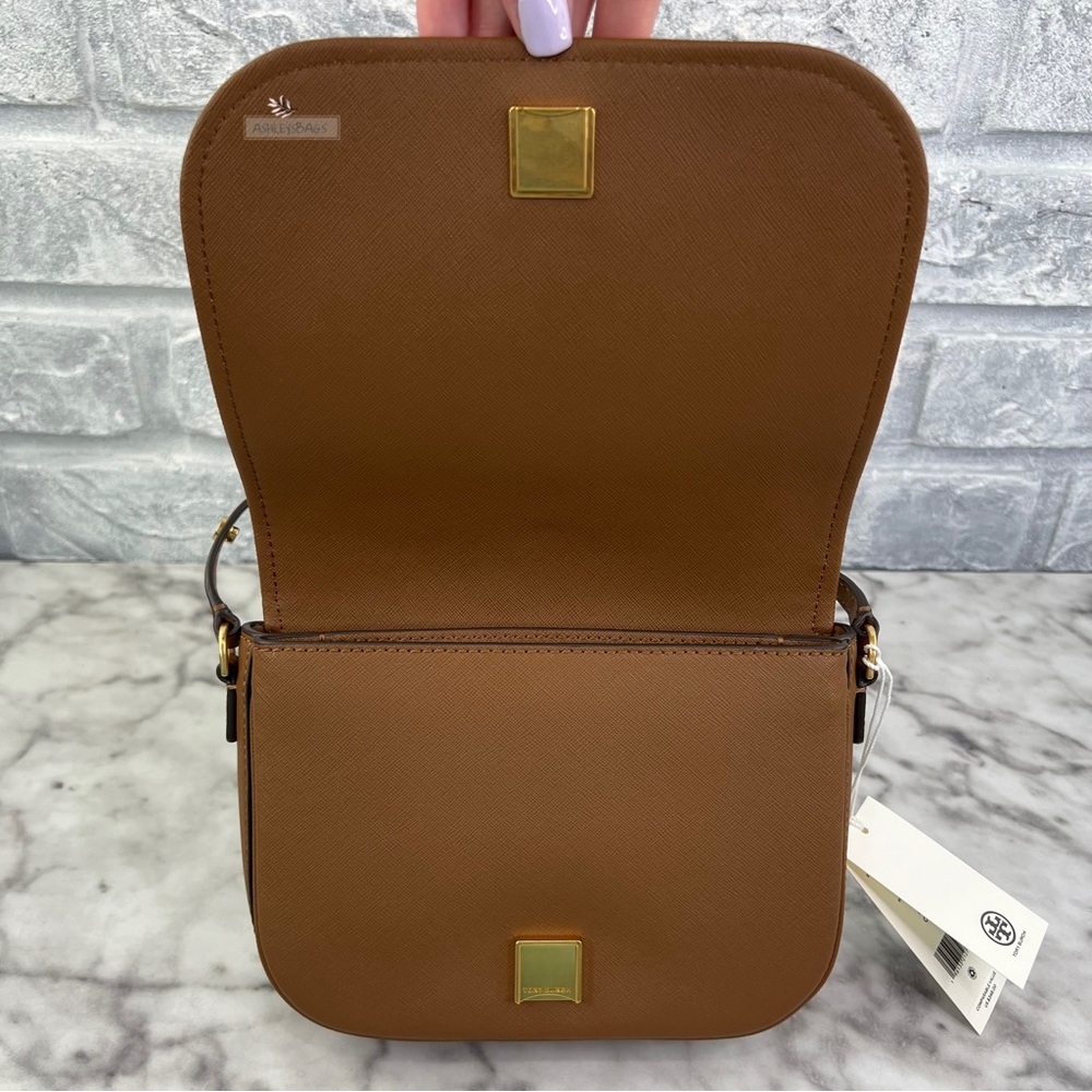 Tory Burch Emerson Crossbody & Shoulder Bag In Moose Brown - Picture 7 of 13